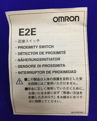 INTERRUPTOR DE PROXIMIDAD OMRON E2E / E2E-CR8C1 / E2ECR8C1 CABLE DE 2 M VOLTIOS 12 A 24 VCC 