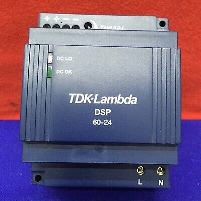 TDK-LAMBDA DSP60-24 / DSP 60-24 / DSP60 SERIES DIN RAIL POWER