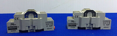 1 LOT OF QTY 2 - DAYTON 2A582M RELAY SOCKET