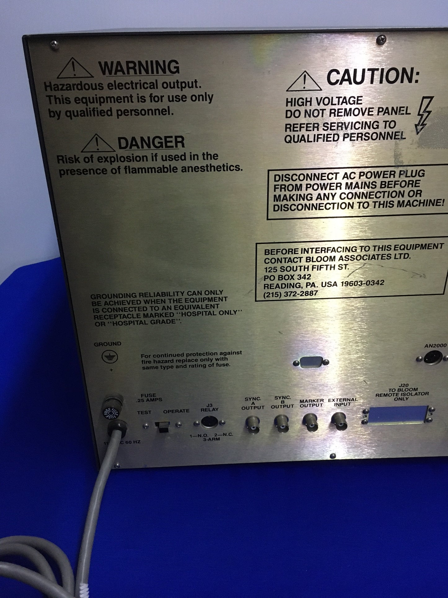 BLOOM ASSOCIATES DTU215A