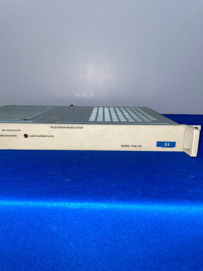 COMMUNICATION MICROWAVE CORP., TVM-102, COM WAVE, TELEVISION MODULATOR