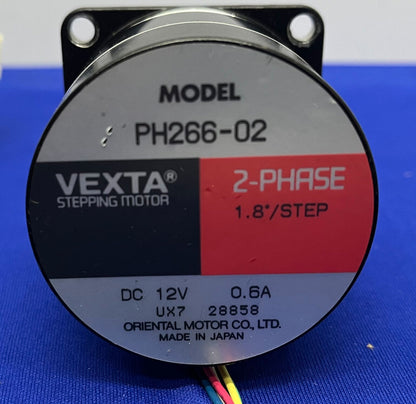 ORIENTAL VEXTA ®  PH266-02 STEPPING MOTOR 2 PHASE 1.8/STEP 12VDC 0.6A