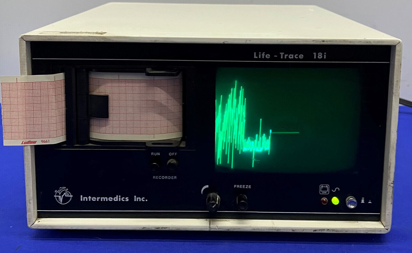 INTERMEDICS LIFE-TRACE 18i STRESS TEST RECORDER & MONITOR - FOR PARTS/REPAIR