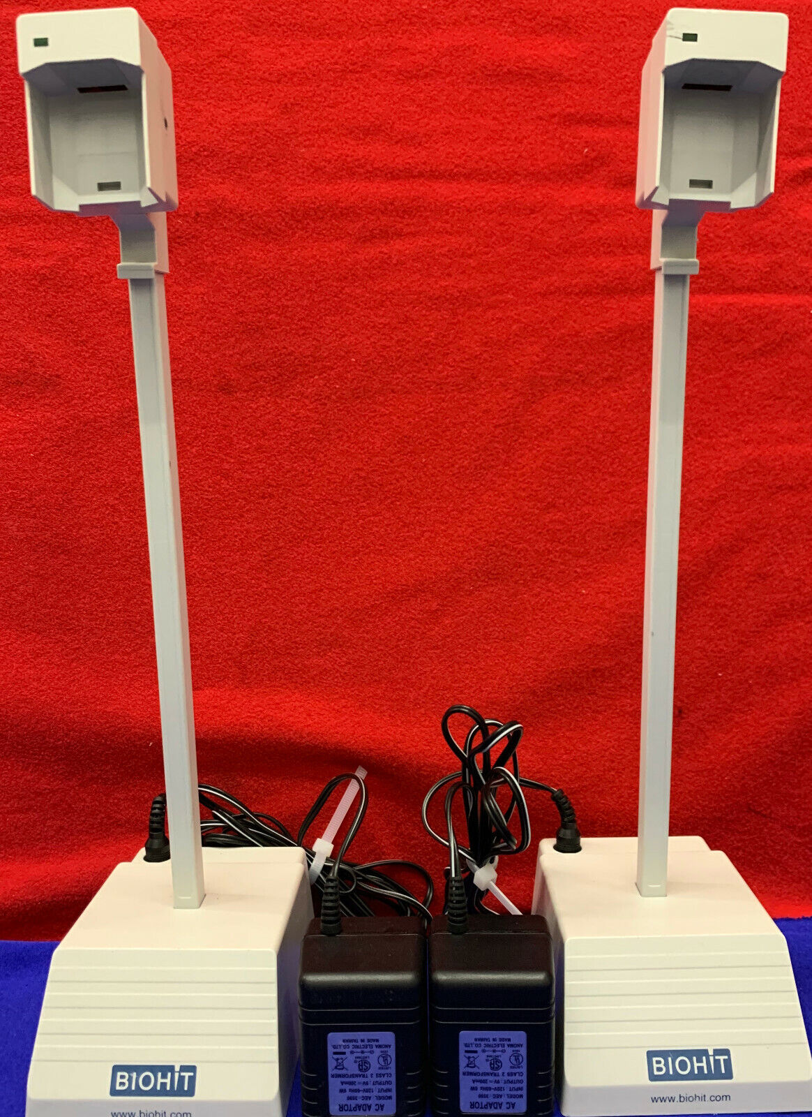 QTY 2 - BIOHIT PIPETTE CHARGING STAND / POWER SUPPLY / UNABLE TO TEST