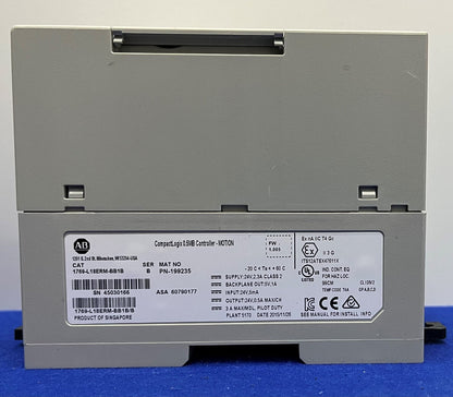 CONTROLADOR COMPACTLOGIC DE 0,5 MB DE AB ALLEN BRADLEY - MOVIMIENTO 1769-L18ERM-BB1B SERIE B