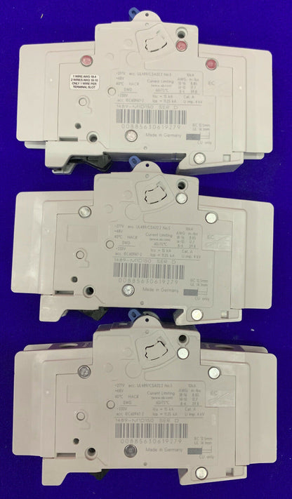 QTY 3 - Allen-Bradley 1489-M / 1489-M1D150 SER D CIRCUIT BREAKERS