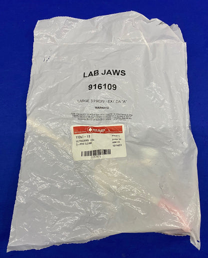 ACE GLASS 11064-13 916109 LAB JAWS LARGE 3 PRONG EXT DA "A" ULTRAJAWS 3-PR CLAMP