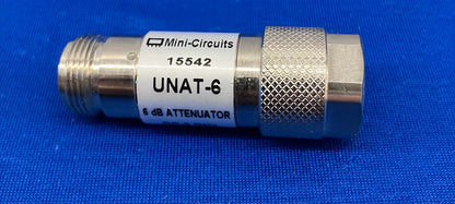 MINI-CIRCUITS UNAT-6 15542 6DB ATTENUATOR DC-6 GHZ, 50 OHM