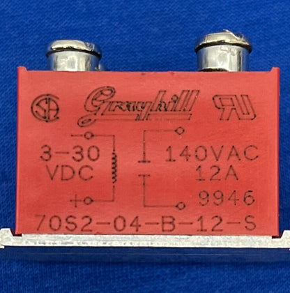 RELÉ DE ESTADO SÓLIDO GRAYHILL 70S2-04-B-12-S - 1 LOTE DE CANTIDAD 2