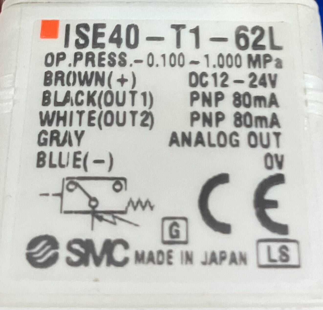 SMC ISE40-T1-62L 3er-Pack mit gemischten Anbauteilen mit IR1020-N01