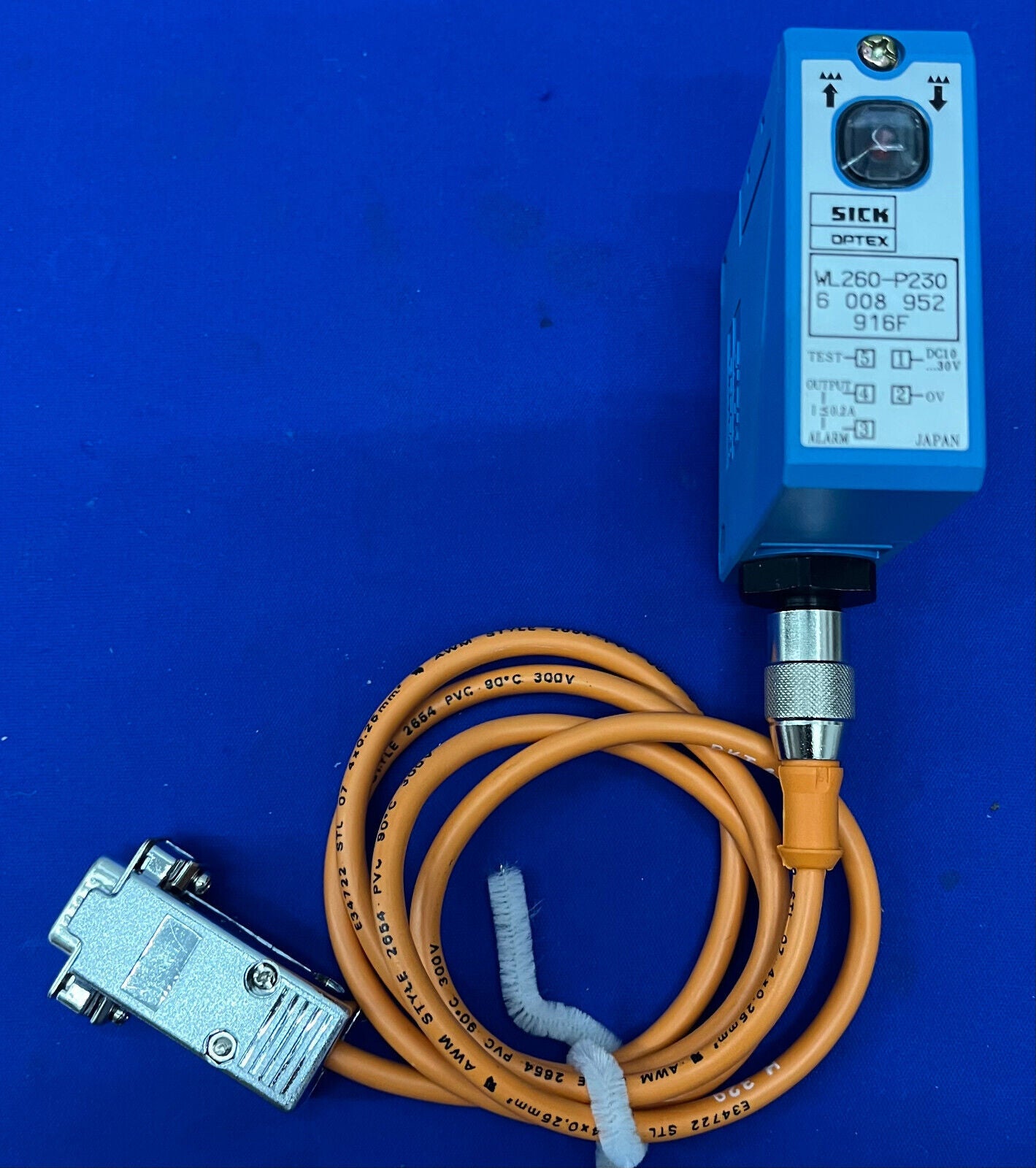 SICK OPTEX WL260-P230 PHOTOELECTRIC SENSOR W/ CABLE