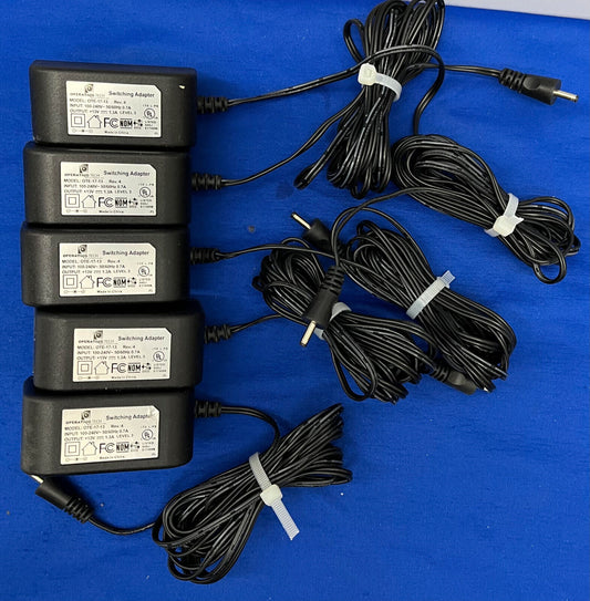 OPERATING TECH OTE-17-13 REV 4 POWER ADAPTER SUPPLY CHARGER CORD PLUG 13V  QTY 5