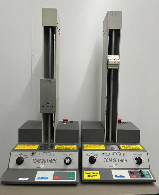 CHATILLON TCM201-MH MOTORIZED FORCE TESTER STANDS - PARTS/REPAIR - 1 LOT QTY 2