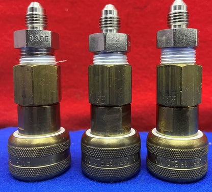 Lot of 3 Foster FM3 Pneumatic Quick Disconnect Socket Coupling 1/4”FM3203 Brass