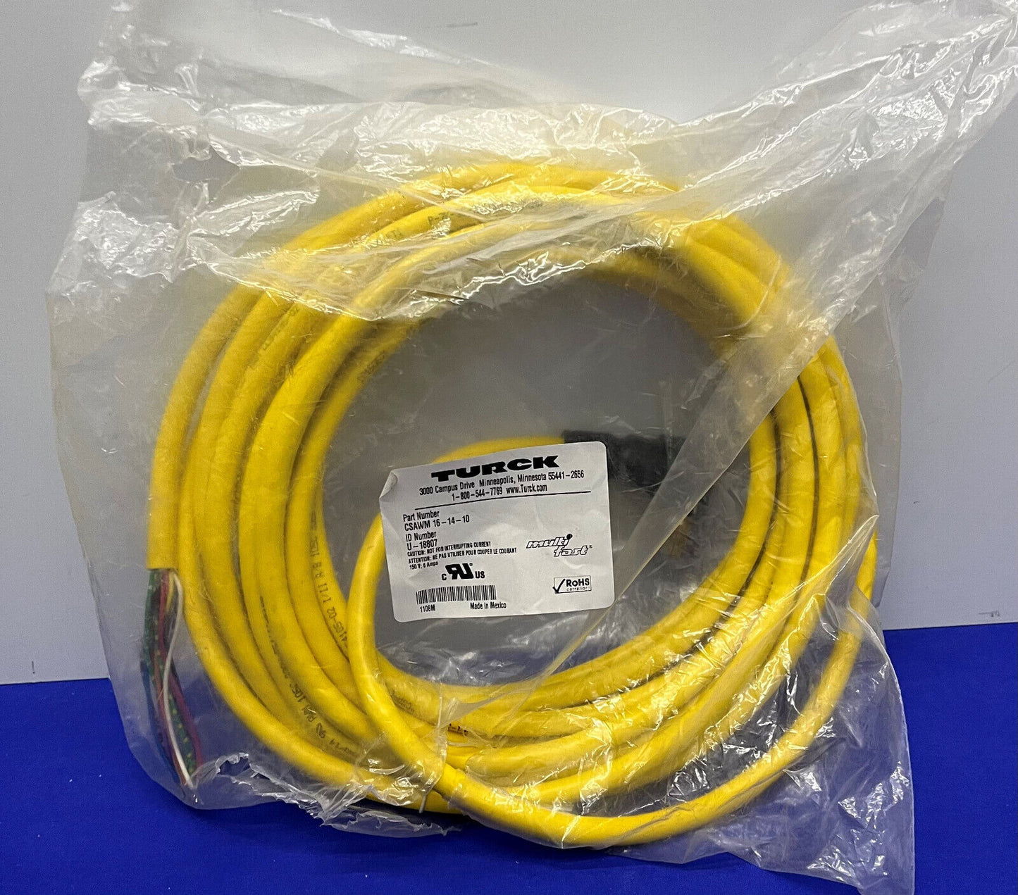 CABLE TURCK CSAWM-16-14-10 U-18807 CONJUNTO DE CABLES MOLDEADOS MULTIFAST