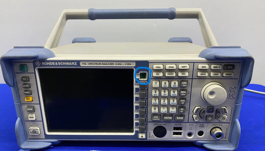 ANALIZADOR DE ESPECTRO R/S ROHDE&amp;SCHWARZ FSL 9kHz…3GHz - BOTÓN ROTO