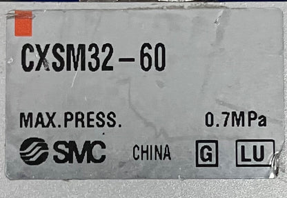 SMC CXSM32-60 DUAL ROD CYLINDER 32MM BORE 60MM STROKE WITH D-Y59A POSITION SENS.