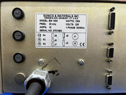 TEILE/REPARATUR SONICS &amp; MATERIALIEN EM 1500 MICROSONIC PROCESSOR SCHWEISSGERÄTESTEUERUNG