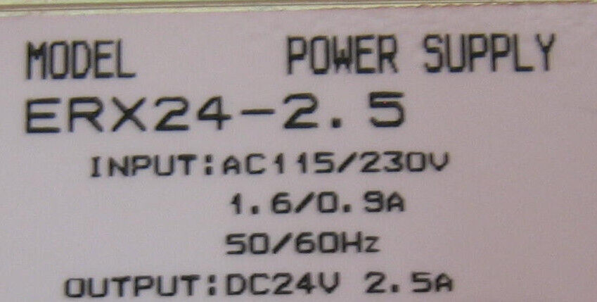 KEPCO ERX24-2.5 POWER SUPPLY INPUT:AC 115/230V 1.60/0.9A 50/60HZ