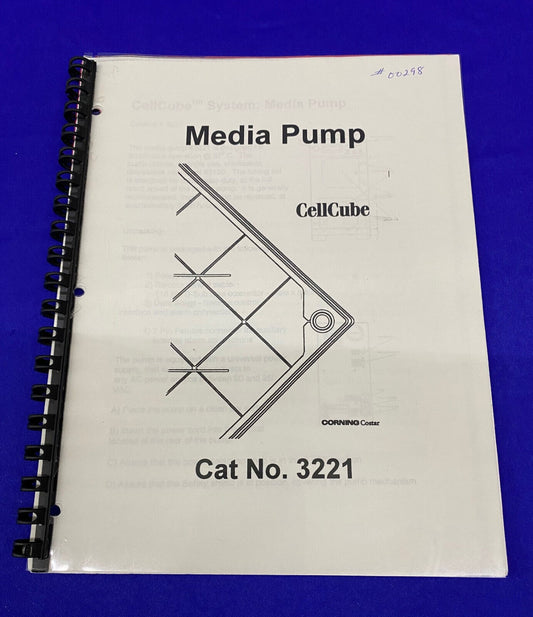 CORNING COSTAR CELLCUBE™  CAT. NO. 3221 MEDIA PUMP MANUAL