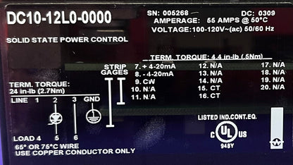 Control de potencia de estado sólido Watlow Din-A-Mite DC10-12L0-0000, 100-120 V