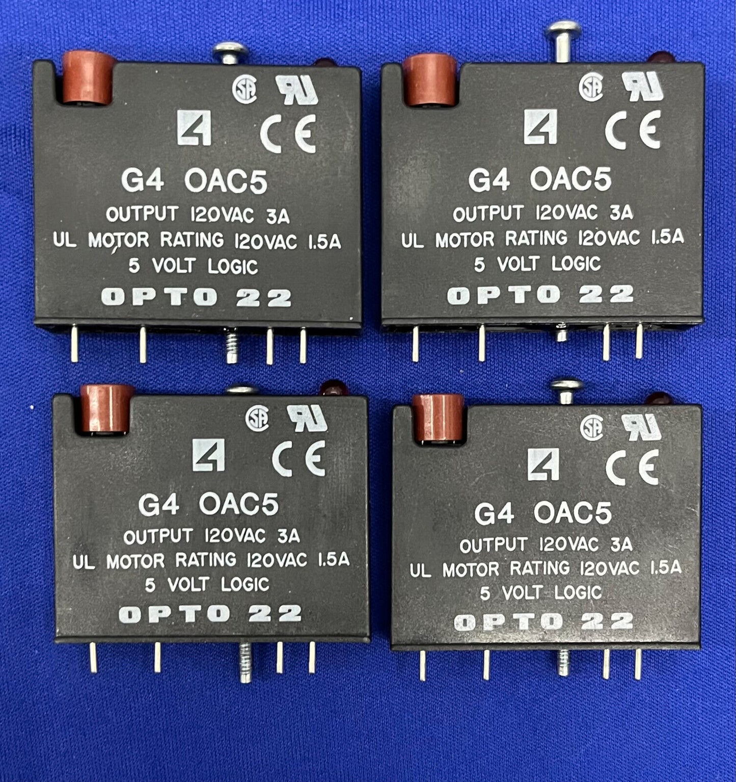 OPTO 22 G4 OAC5 OUTPUT 120VAC 5V LOGIC MODULE - 1 LOT QTY 4