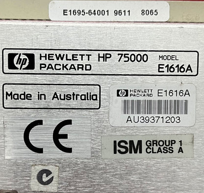 HP AGILENT E1616A 155 MB/S OPTISCHE LEITUNGSSCHNITTSTELLE HP75000 MIT HANDBUCH 