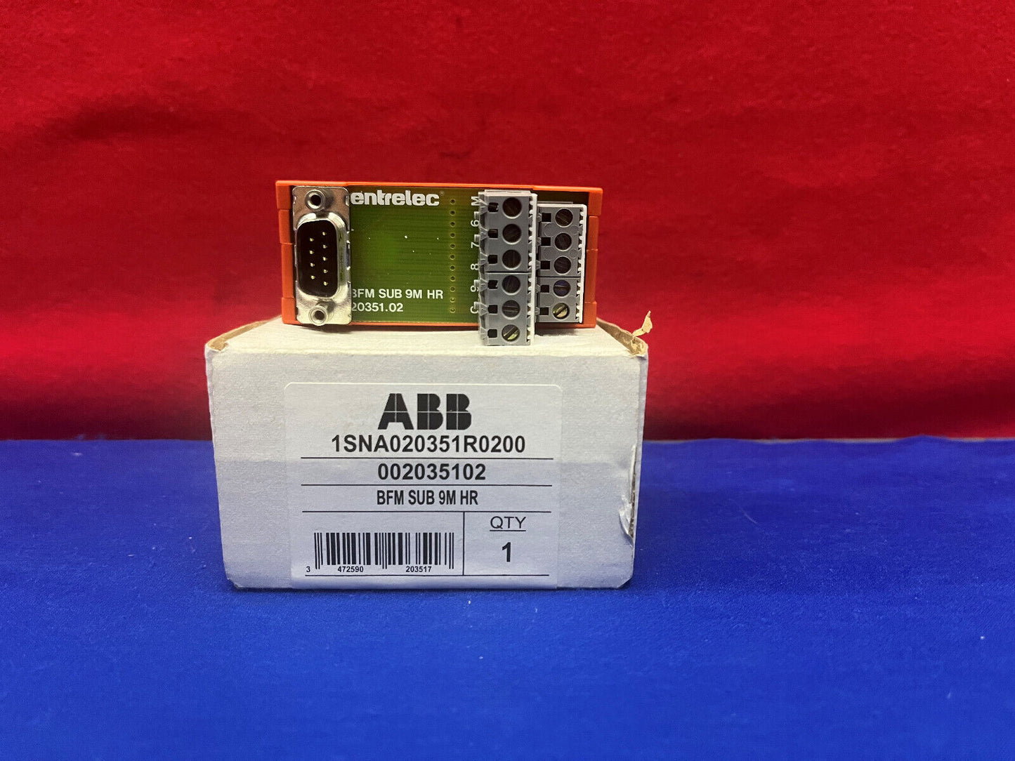 ABB 1SNA020351R0200 Relay Interface BFM SUB 9M HR 0020351.02