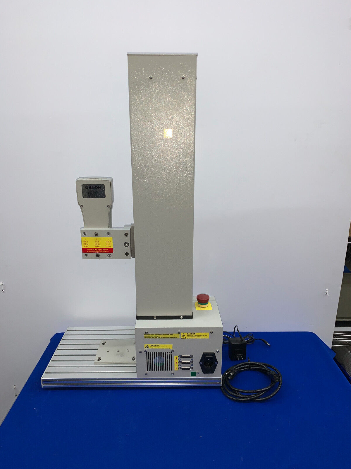 DILLON GTS1000 MOTORIZED TEST STAND, W/ DILLON GS 50N X 0.02 N LOAD CELL