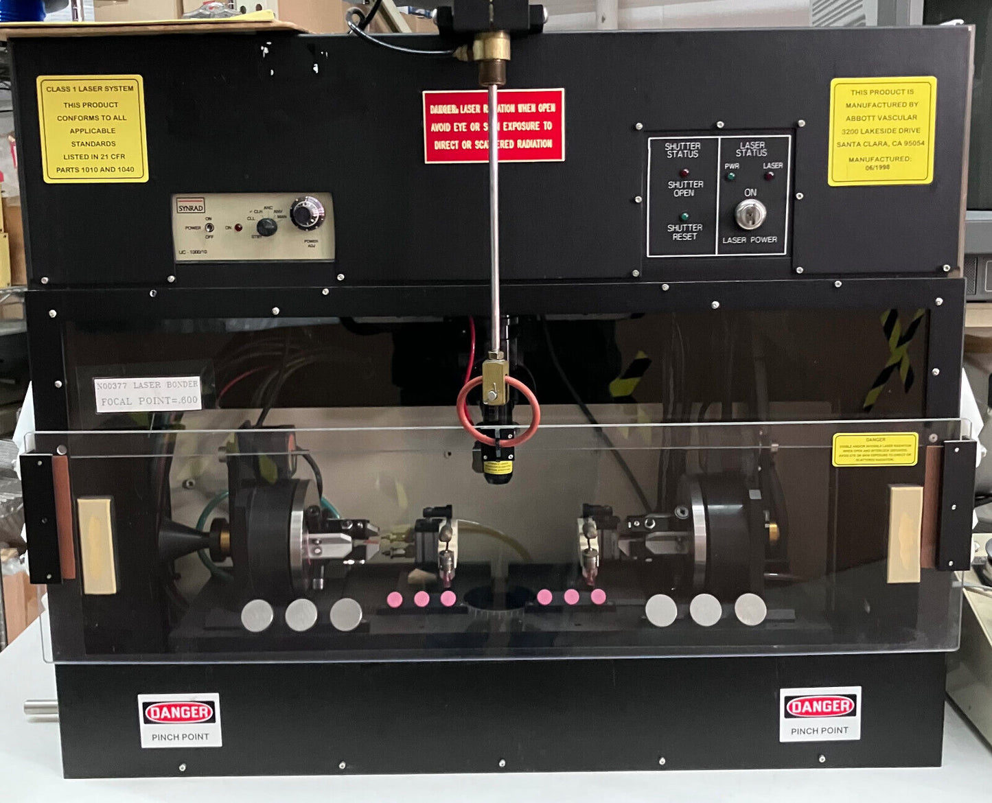 N00377 CUSTOM LASER BONDER REFLOW SYSTEM CLASS 1, FOCAL POINT .600 W/O MONITOR