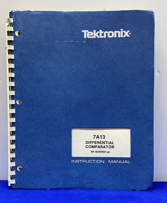 TEKTRONIX ® 7A13 / 070-1948-00 COMPARADOR DIFERENCIAL SN B200000-up MANUAL DE INSTRUCCIÓN