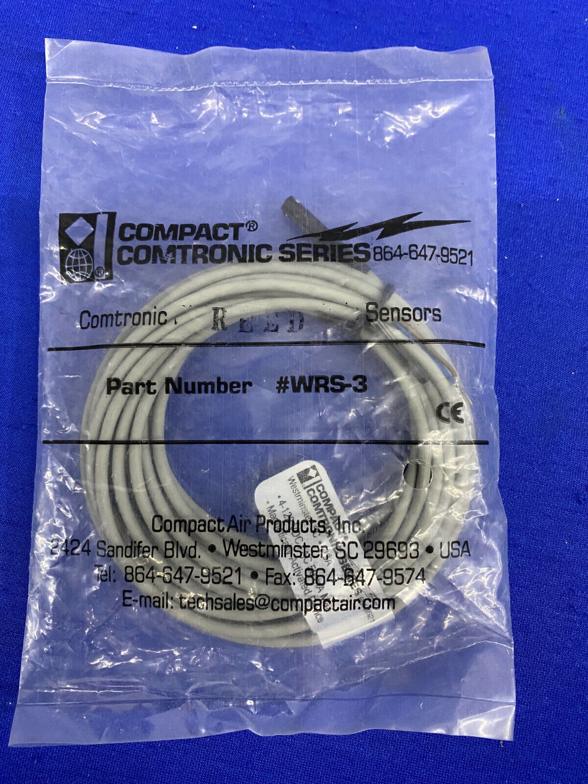 SERIE COMPACT ® COMTRONIC #WRS-3 / WRS-3, SENSOR DE LÁMINAS