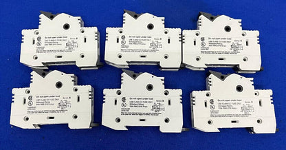 ALLEN BRADLEY 1492-FB1C30-L FUSE HOLDER 30A 600V 1 POLE SER B CLASS CC LOT OF 6