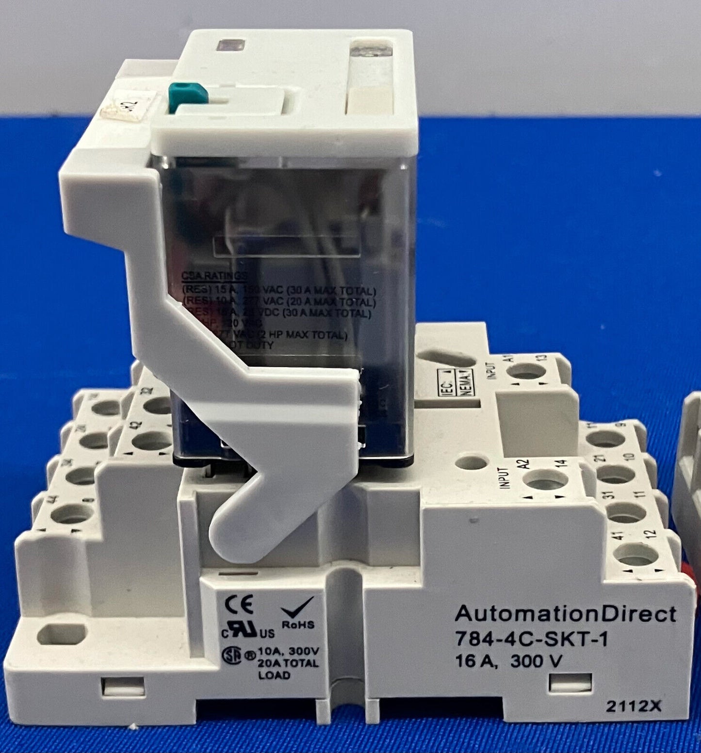 CONJUNTO DE RELÉ DE CONTROL AUTOMATIZACIÓN DIRECTA 784-4C-24D LOTE DE 3 CON ENCHUFES PARA RELÉ