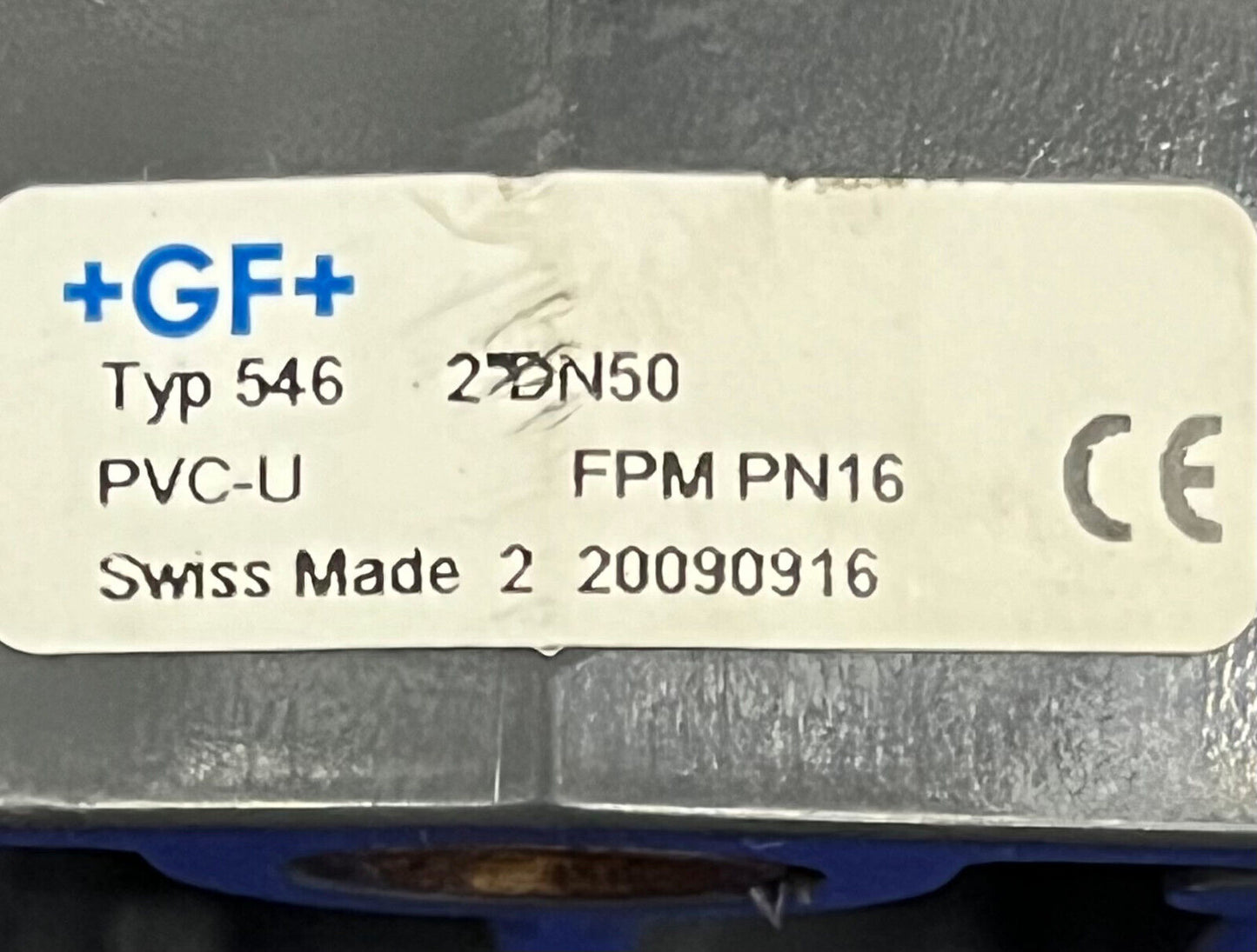 GEORG FISCHER +GF+ TYP 546 2” DN50 PVC-U FPM PN16 BALL VALVE - 1 LOT QTY 3