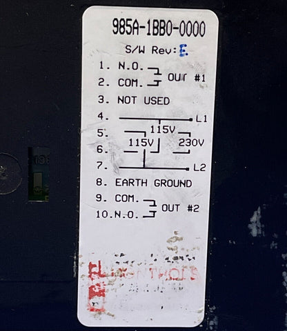 CONTROLADOR DE TEMPERATURA WATLOW SERIE 985 985A-1BB0-0000 REV E - SIN SOPORTES