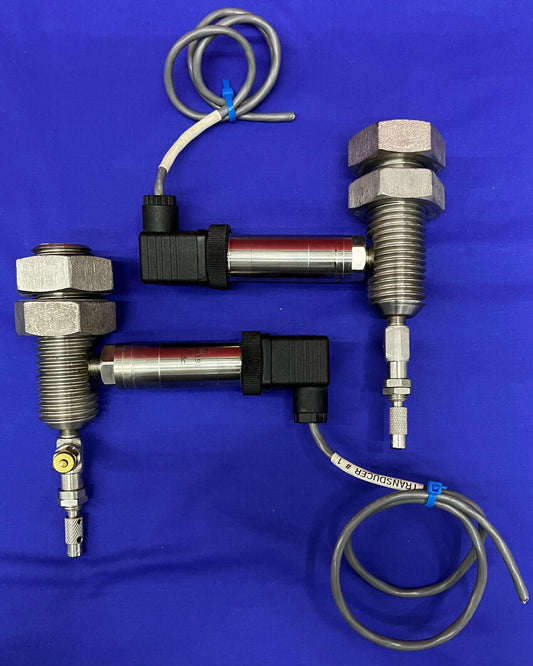 Lote de 2 transductores de presión de salida amplificada Druck GE PMP 4070 / Hirschmann BGD