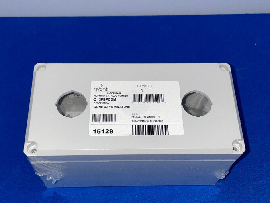 HOFFMAN NVENT Q 3PBPCDM QLINE D2 PB ENCLOSURE PLASTIC 3-PUSHBUTTON HOLES