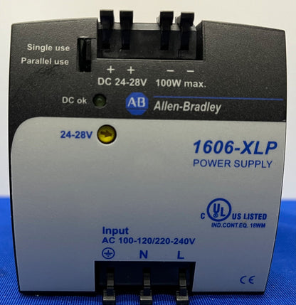 Allen Bradley AB 1606-XLP / 1606-XLP100E Ser A POWER SUPPLY DC 24-28V