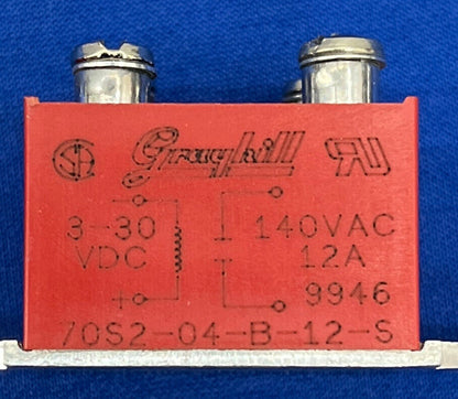 RELÉ DE ESTADO SÓLIDO GRAYHILL 70S2-04-B-12-S - 1 LOTE DE CANTIDAD 2