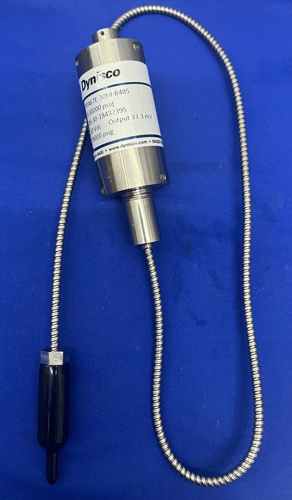 DYNISCO MELT PRESSURE TRANSDUCER PT467E-30M-B485 0-30000 PSIG 05-30-18432395