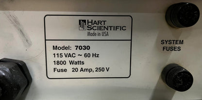 HART SCIENTIFIC 7030 HIGH PRECISION BATH DIGITAL TEMP CONTROL - FOR PARTS/REPAIR