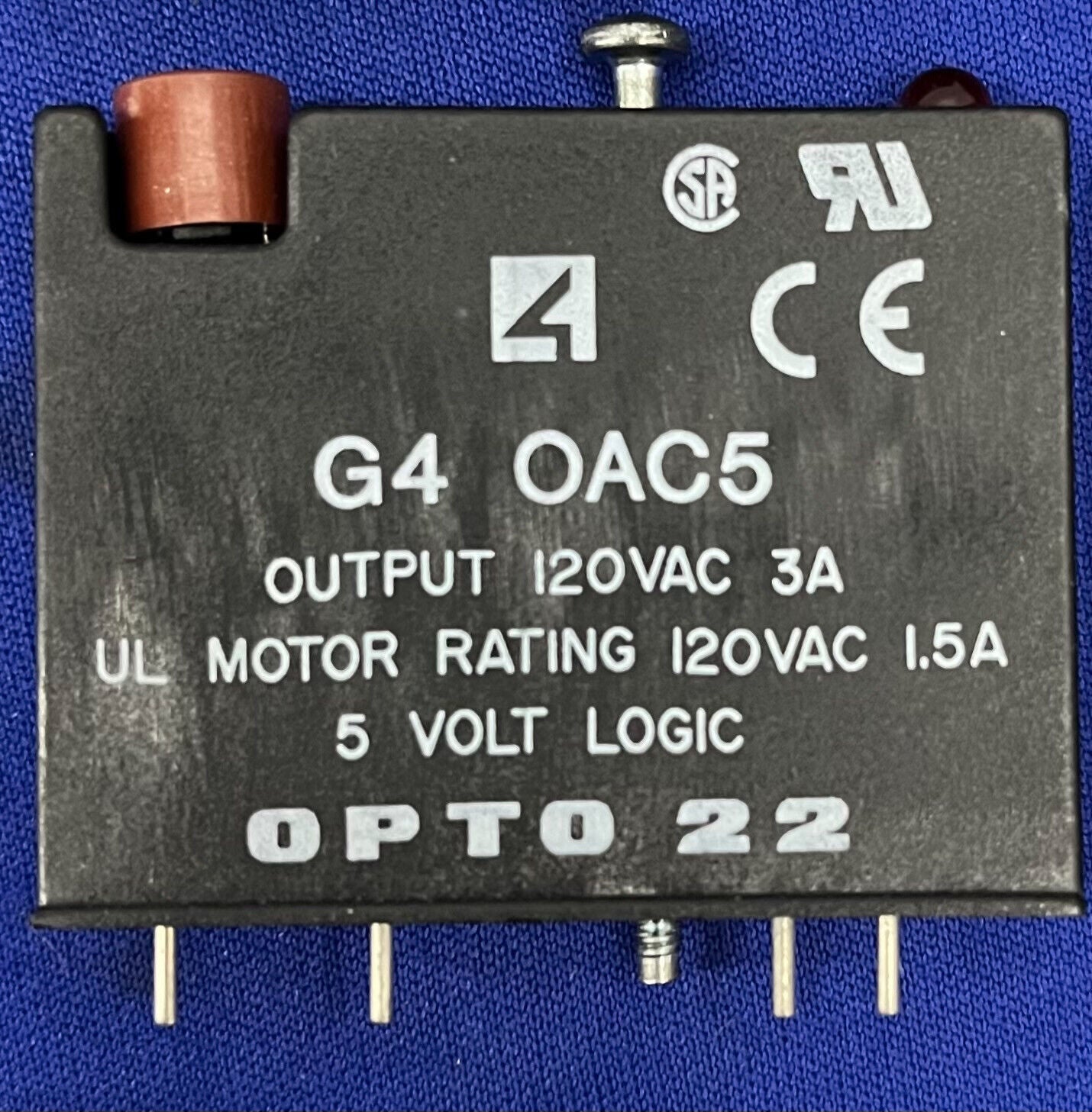 OPTO 22 G4 OAC5 OUTPUT 120VAC 5V LOGIC MODULE - 1 LOT QTY 6