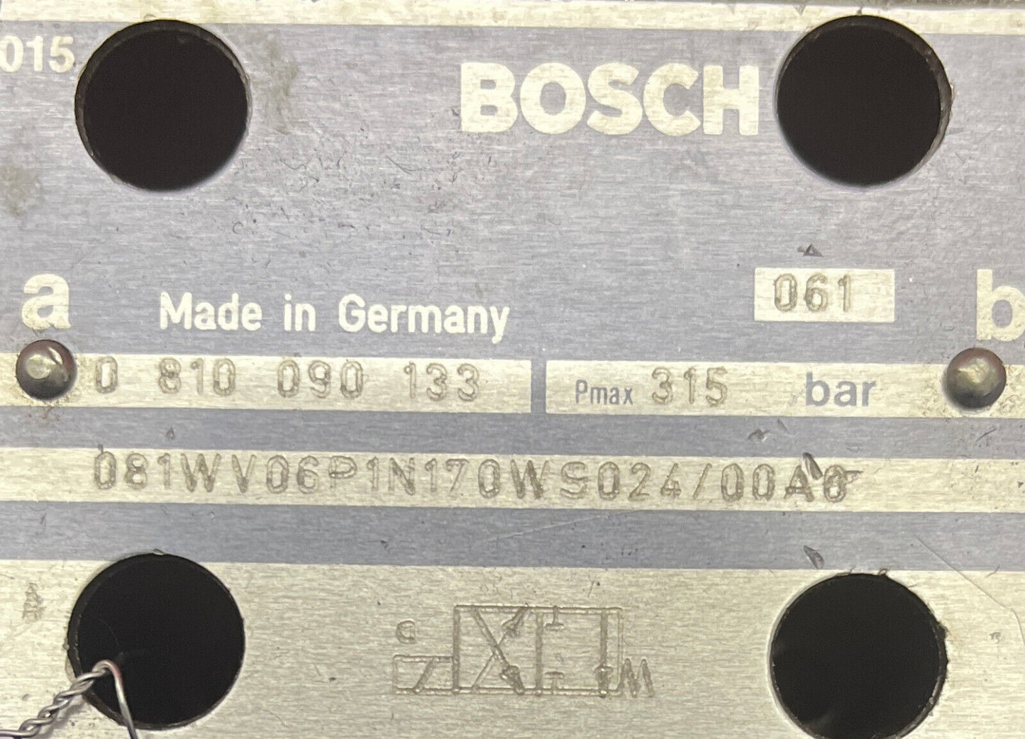 BOSCH 0810090133 081WV06P1N170WS024/00A0 VÁLVULA PMAX 315