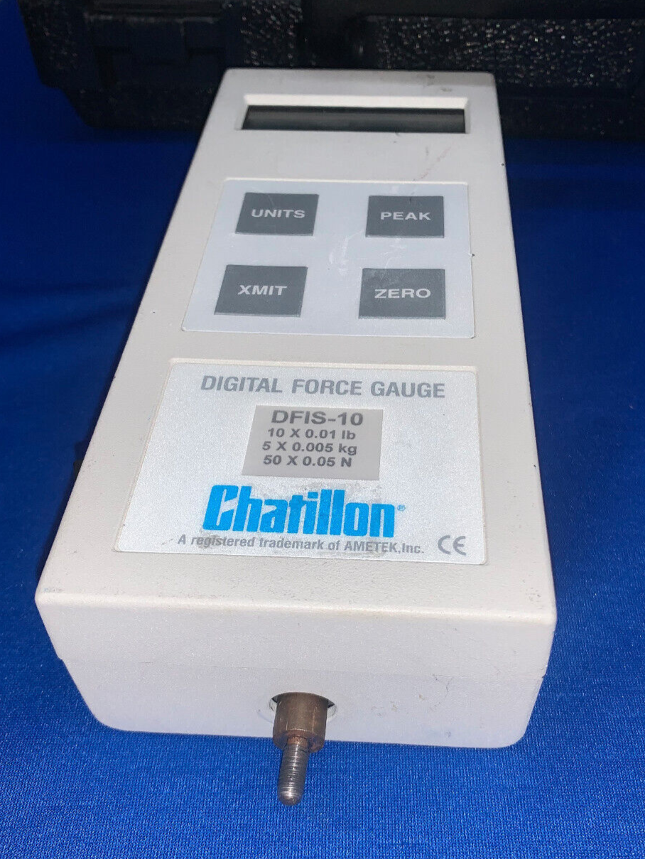 CHATILLON 10 LB DIGITALES KRAFTMESSER DFIS-10 DEFEKTE BATTERIE - FÜR TEILE/REPARATUR