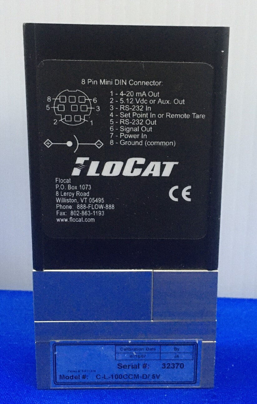 FLOCAT C-L-100CCM-D/5V PRECISION WATER/LIQUID FLOW METER