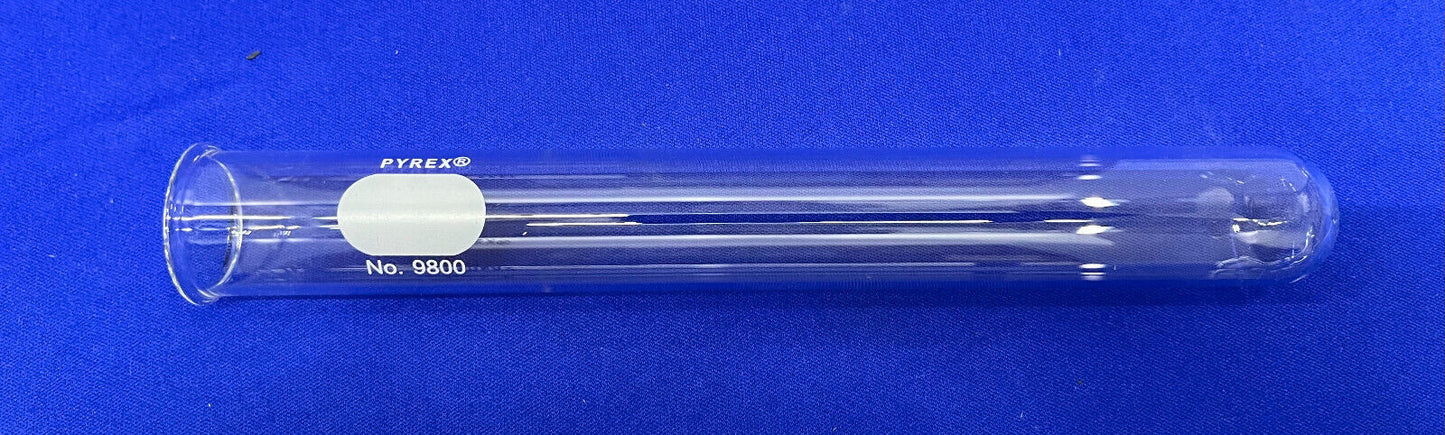 PYREX 9800-25X GLASS TEST TUBES 25X200mm - 1 PACKAGE OF 48 TUBES