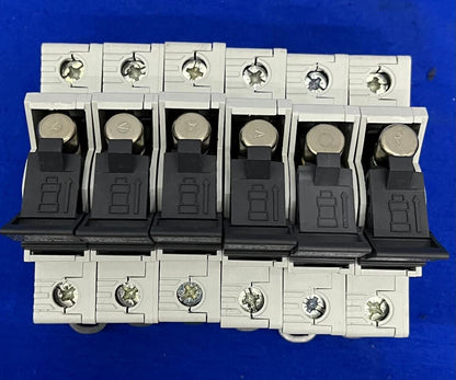 ALLEN BRADLEY 1492-FB1C30-L FUSE HOLDER 30A 600V 1 POLE SER B CLASS CC LOT OF 6