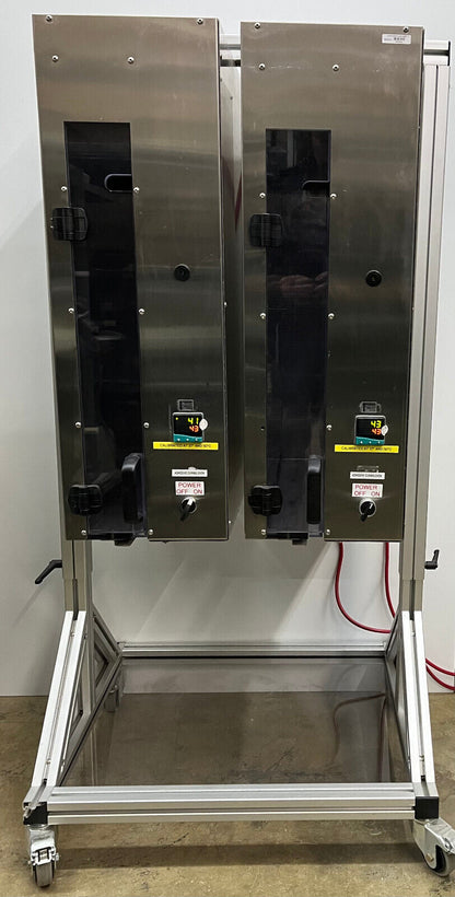 CUSTOM VERTICAL DOUBLE SS LOW TEMP AMBIENT TO 110F SOAKING CURING OVEN