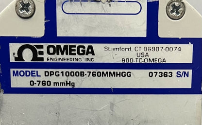 OMEGA DIGITALMESSGERÄT DPG1000B-760MMHGG 0-760 MMHG UMRECHNUNG IN PSI 760 mm = 14,7 PSI 